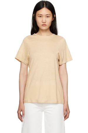 Totême Beige Monogram T-Shirt
