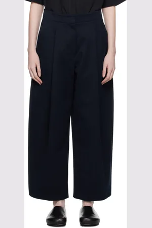 STUDIO NICHOLSON Navy Dordoni Trousers