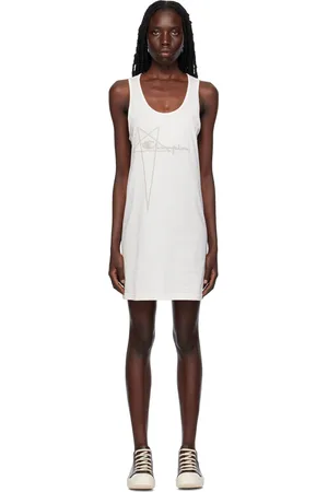 Rick Owens White Champion Edition Basketball Minidress