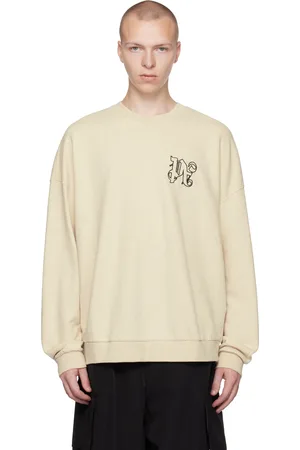 Palm Angels Beige Monogram Sweatshirt