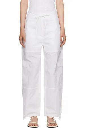 Totême White Cargo Trousers