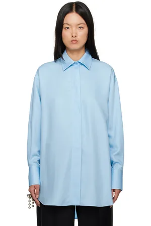SHANG XIA SSENSE Exclusive Blue Shirt