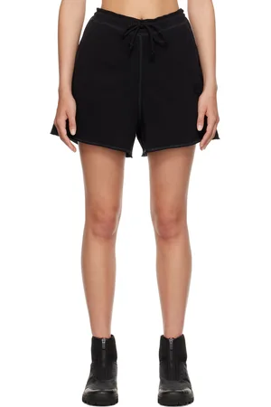 Ganni Black Drawstring Shorts
