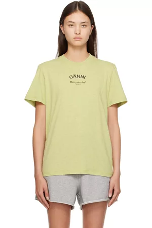 Ganni Disco Ball Graphic T-Shirt - Green