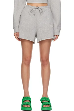 Ganni Gray Drawstring Shorts