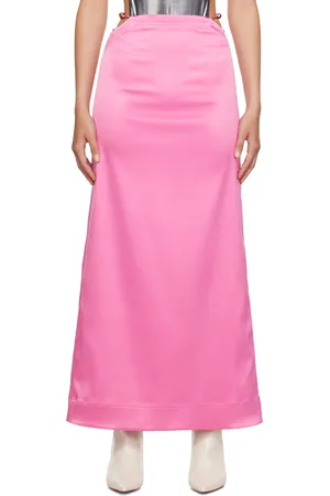 Ganni Pink Cutout Maxi Skirt