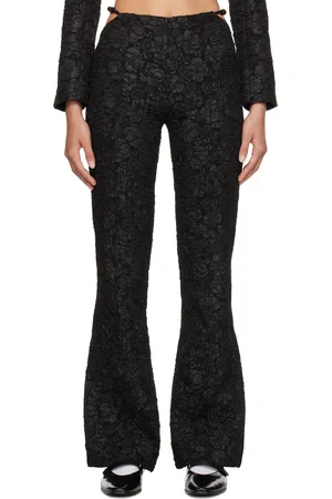 Ganni Black Slim-Fit Trousers