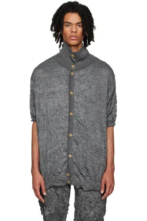 T/SEHNE SSENSE Exclusive Gray Polo
