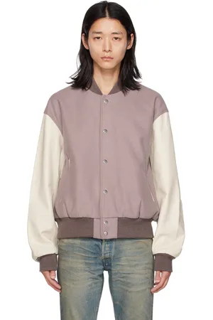 JOHN ELLIOTT Purple Varsity Bomber Jacket