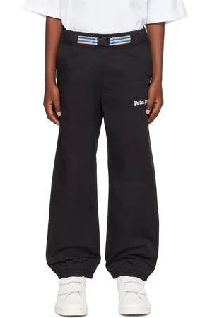 Palm Angels Kids Black Belted Trousers