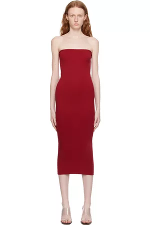 Flore Flore Red Liv Midi Dress