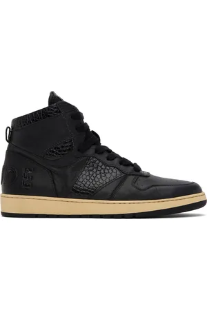 Rhude Black Rhecess-Hi Sneakers