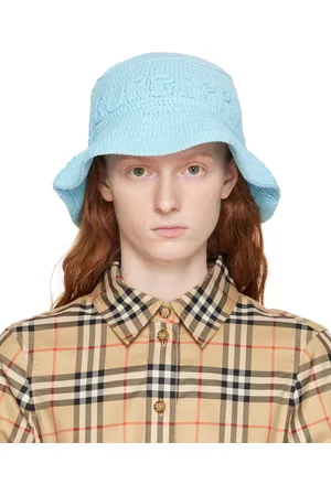 Burberry Blue Logo Bucket Hat