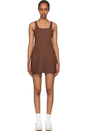 GIRLFRIEND COLLECTIVE Brown Tommy Dress