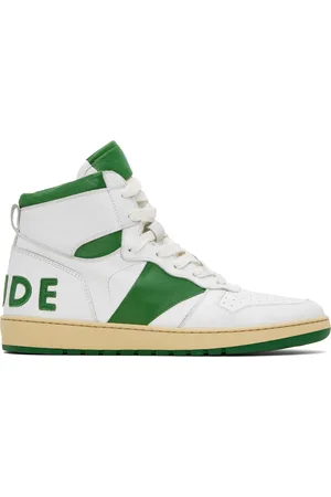 Rhude White Rhecess-Hi Sneakers
