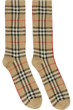 Burberry Beige Vintage Check Socks