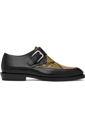 DRIES VAN NOTEN Black & Leather Monkstraps