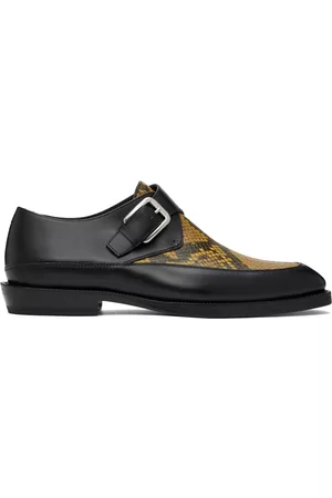 DRIES VAN NOTEN Black & Leather Monkstraps