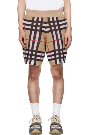 Burberry Beige Check Shorts