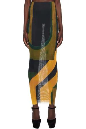 Louisa Ballou SSENSE Exclusive Multicolor Midi Skirt