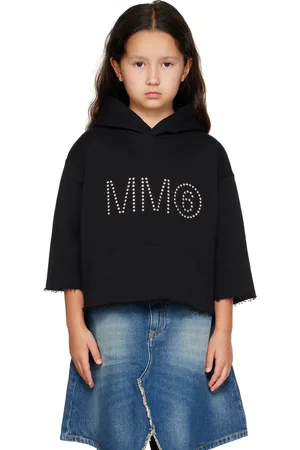 Maison Margiela Kids Black Studded Hoodie