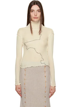 Baserange Off-White Gerrymandered Turtleneck