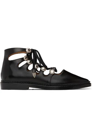 TOGA PULLA SSENSE Exclusive Black Lace-Up Oxfords