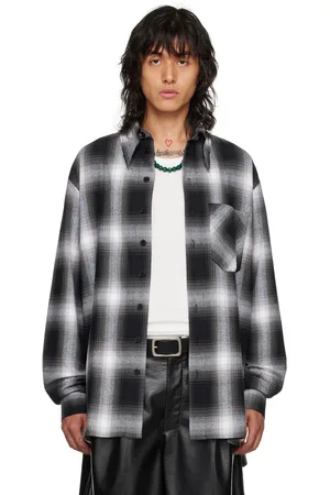 LU’U DAN Black & White Check Shirt