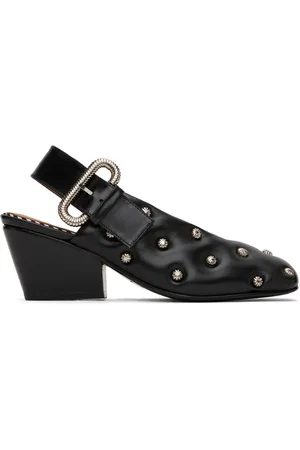 TOGA PULLA SSENSE Exclusive Black Embellished Heels