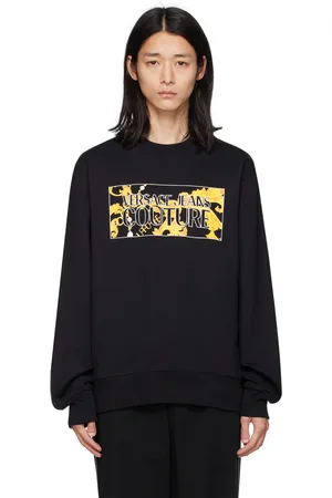 VERSACE Black Printed Sweatshirt