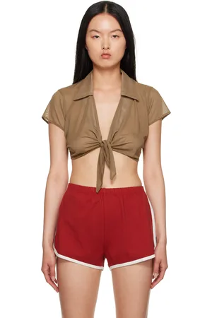 Saturdays NYC Brown Jillian Shirt
