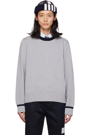 Thom Browne Gray Stripe Sweater