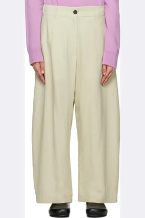 STUDIO NICHOLSON Beige Chalco Trousers
