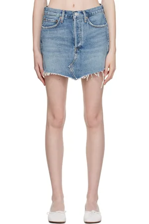 AGOLDE Blue Parker Denim Miniskirt