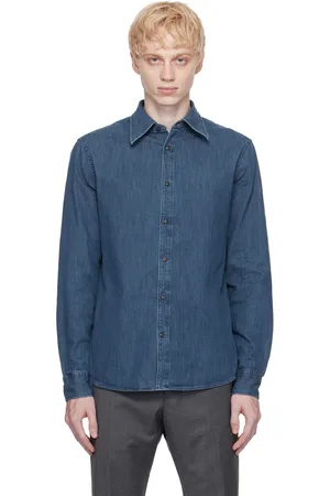 Tiger of Sweden Blue Amadeeos Denim Shirt