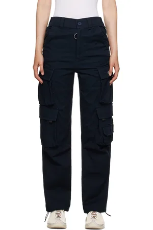 MARTINE ROSE Navy Cargo Trousers