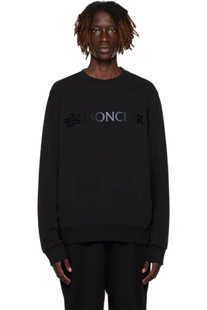 Moncler Black Garment-Washed Sweatshirt