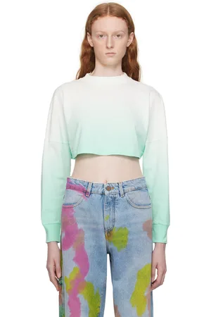 Palm Angels Blue & White Overlogo Long Sleeve T-shirt