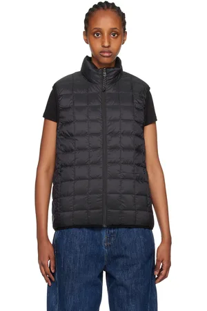 TAION Black Quilted Reversible Down Vest