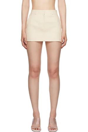 The Frankie Shop Beige Isle Miniskirt
