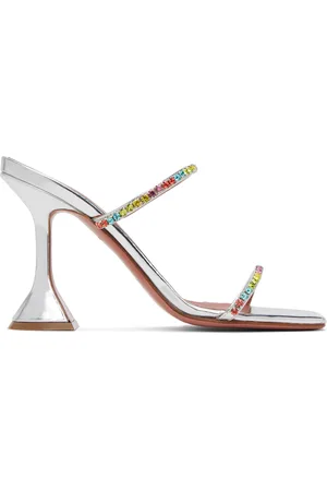 Amina Muaddi Gilda Slipper Heeled Sandals