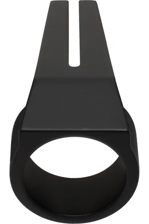 Rick Owens Black Open Trunk Ring