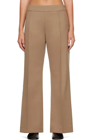 STUDIO NICHOLSON Tan Acapulco Trousers