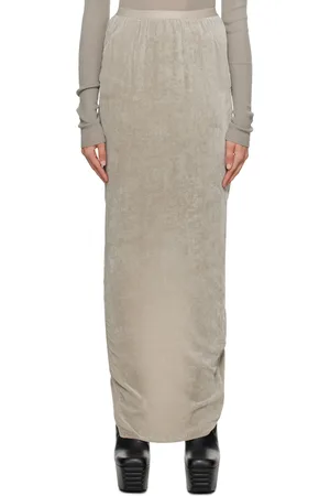 Rick Owens Off-White Pillar Maxi Skirt