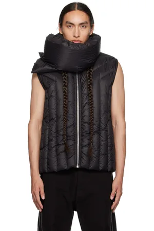 Rick Owens Black Quilted Down Vest