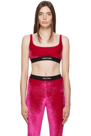 Tom Ford Red Scoop Neck Bra
