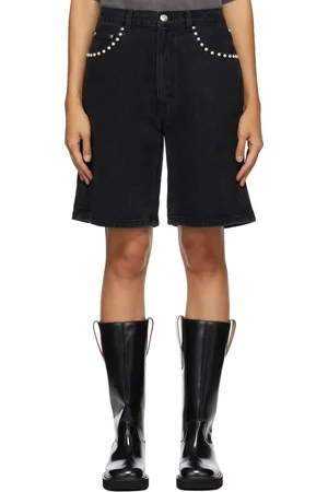 We11 Done Denim Pearl Shorts