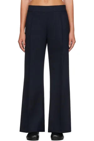 STUDIO NICHOLSON Navy Acapulco Trousers