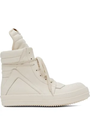 Rick Owens Off-White Geobasket Sneakers