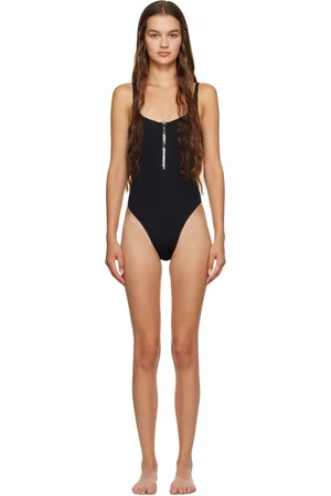 OFF-WHITE Zip Costume One-Piece Swimsuit